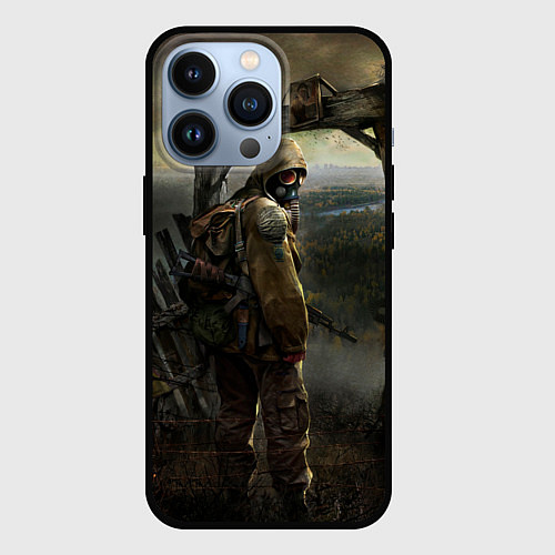 Чехол iPhone 13 Pro STALKER: Call of Pripyat / 3D-Черный – фото 1