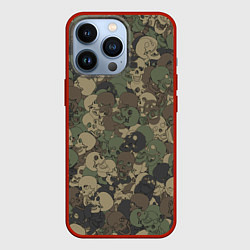 Чехол iPhone 13 Pro Камуфляж с черепами
