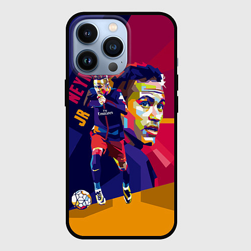 Чехол iPhone 13 Pro Jr. Neymar / 3D-Черный – фото 1