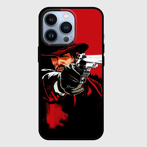 Чехол iPhone 13 Pro Red Dead Redemption / 3D-Черный – фото 1