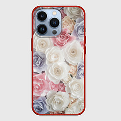 Чехол для iPhone 13 Pro Букет из роз, цвет: 3D-красный