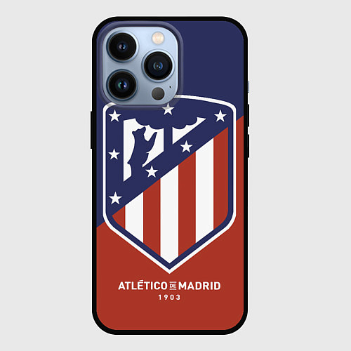 Чехол iPhone 13 Pro Atletico Madrid FC 1903 / 3D-Черный – фото 1