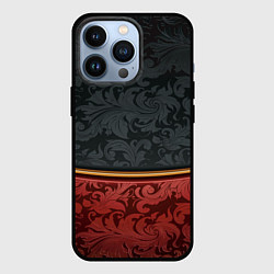 Чехол iPhone 13 Pro Узоры Black and Red