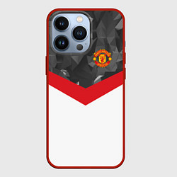 Чехол iPhone 13 Pro Man United FC: Grey Polygons