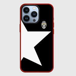 Чехол для iPhone 13 Pro FC Juventus: Star, цвет: 3D-красный