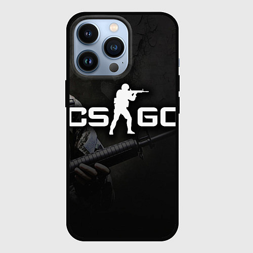 Чехол iPhone 13 Pro CS:GO SWAT / 3D-Черный – фото 1