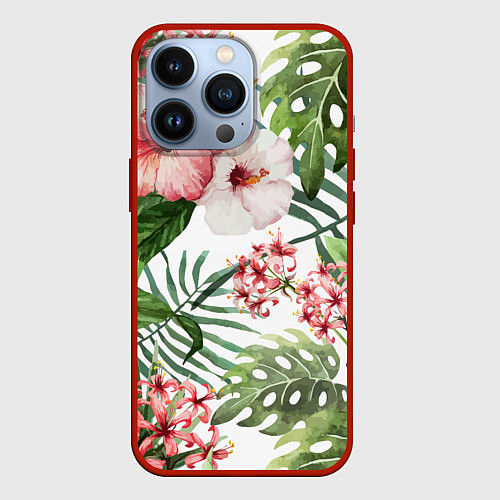 Чехол iPhone 13 Pro Таинственный остров / 3D-Красный – фото 1