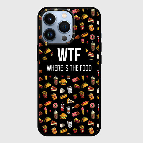 Чехол iPhone 13 Pro WTF Food / 3D-Черный – фото 1