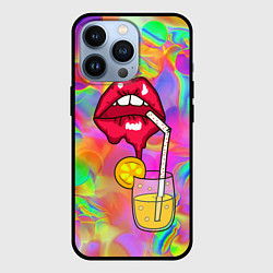 Чехол iPhone 13 Pro Cocktail lips