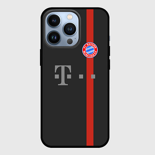 Чехол iPhone 13 Pro Bayern FC: Black 2018 / 3D-Черный – фото 1