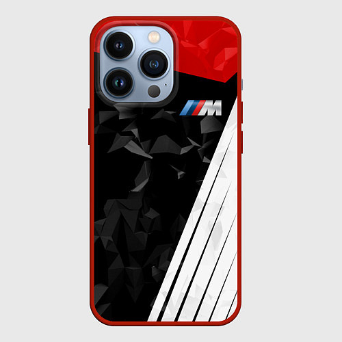 Чехол iPhone 13 Pro BMW M: Poly Sport / 3D-Красный – фото 1