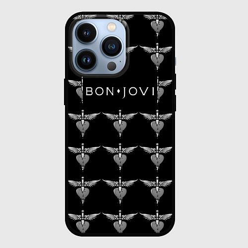 Чехол iPhone 13 Pro Bon Jovi / 3D-Черный – фото 1