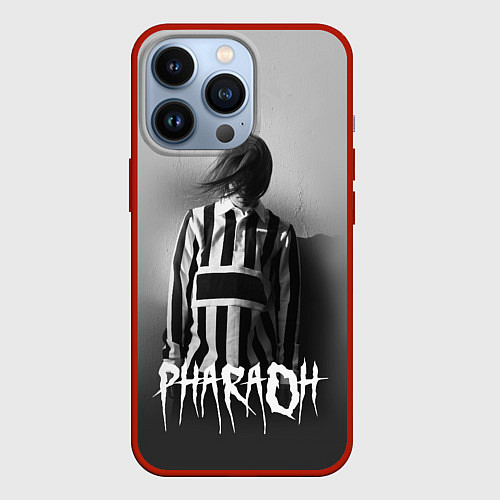 Чехол iPhone 13 Pro Pharaoh: Black side / 3D-Красный – фото 1