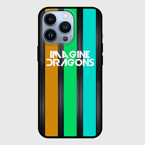 Чехол iPhone 13 Pro Imagine Dragons: Evolve Lines / 3D-Черный – фото 1