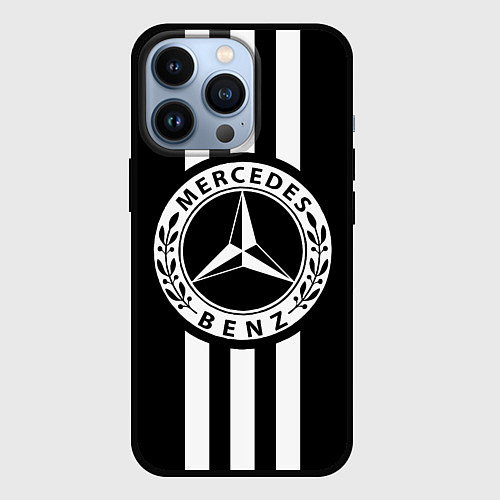 Чехол iPhone 13 Pro Mercedes-Benz Black / 3D-Черный – фото 1