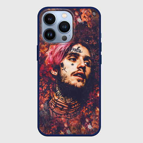 Чехол iPhone 13 Pro Lil Peep: Cry baby / 3D-Тёмно-синий – фото 1