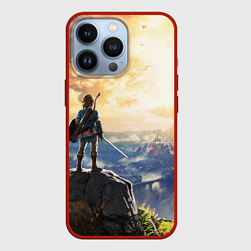 Чехол iPhone 13 Pro Knight Link / 3D-Красный – фото 1