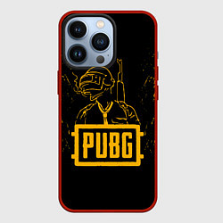 Чехол iPhone 13 Pro PUBG: Black Soldier
