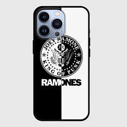 Чехол для iPhone 13 Pro Ramones B&W, цвет: 3D-черный