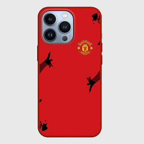Чехол iPhone 13 Pro FC Manchester United: Red Original / 3D-Красный – фото 1