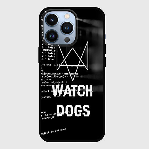 Чехол iPhone 13 Pro Watch Dogs: Hacker / 3D-Черный – фото 1