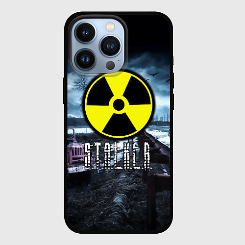 Чехол iPhone 13 Pro S.T.A.L.K.E.R: Radiation / 3D-Черный – фото 1