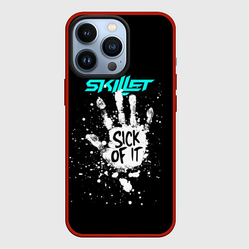 Чехол iPhone 13 Pro Skillet: Sick of it / 3D-Красный – фото 1
