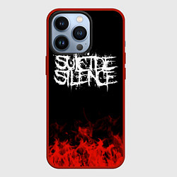 Чехол iPhone 13 Pro Suicide Silence: Red Flame