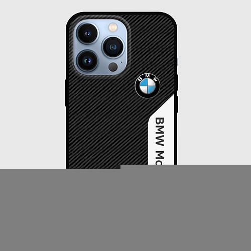 Чехол iPhone 13 Pro BMW CARBON БМВ КАРБОН / 3D-Черный – фото 1