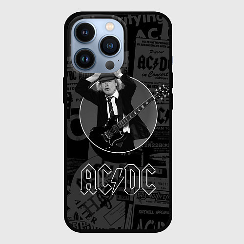 Чехол iPhone 13 Pro AC/DC: Black Devil / 3D-Черный – фото 1