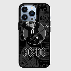 Чехол для iPhone 13 Pro AC/DC: Black Devil, цвет: 3D-черный