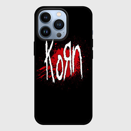 Чехол iPhone 13 Pro Korn: Blood / 3D-Черный – фото 1