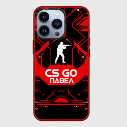 Чехол для iPhone 13 Pro CS:GO - Павел, цвет: 3D-красный