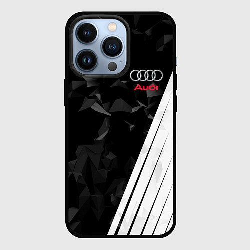 Чехол iPhone 13 Pro Audi: Black Poly / 3D-Черный – фото 1