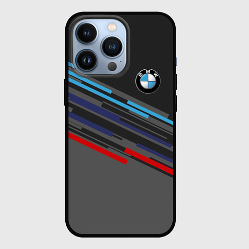Чехол iPhone 13 Pro BMW BRAND COLOR / 3D-Черный – фото 1