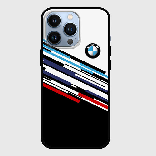 Чехол iPhone 13 Pro BMW BRAND COLOR БМВ / 3D-Черный – фото 1