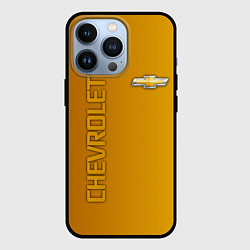 Чехол iPhone 13 Pro Chevrolet желтый градиент