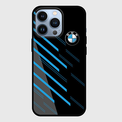Чехол iPhone 13 Pro BMW SPORT / 3D-Черный – фото 1