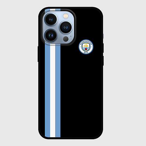 Чехол iPhone 13 Pro Манчестер Сити / 3D-Черный – фото 1
