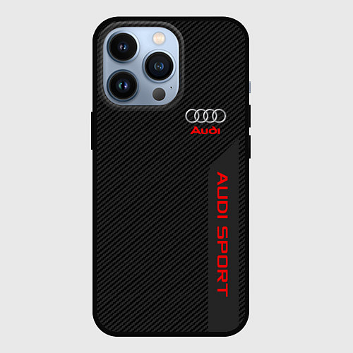 Чехол iPhone 13 Pro Audi: Sport Line / 3D-Черный – фото 1