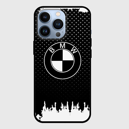 Чехол iPhone 13 Pro BMW Black Style / 3D-Черный – фото 1