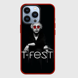 Чехол для iPhone 13 Pro T-Fest: Black Style, цвет: 3D-красный