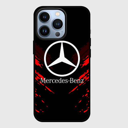 Чехол iPhone 13 Pro Mercedes-Benz: Red Anger / 3D-Черный – фото 1