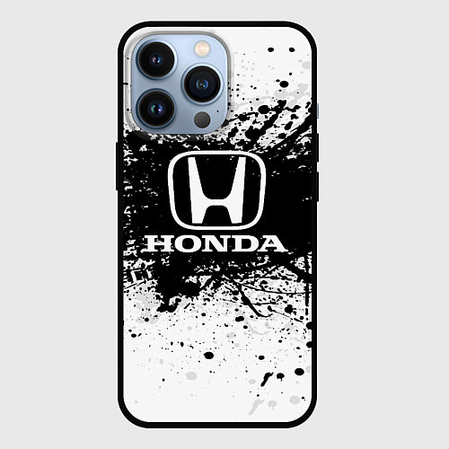 Чехол iPhone 13 Pro Honda: Black Spray / 3D-Черный – фото 1