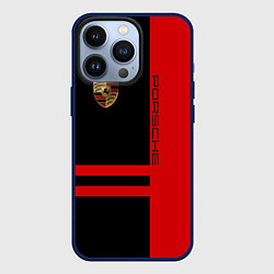 Чехол для iPhone 13 Pro Porsche: Red Sport, цвет: 3D-тёмно-синий