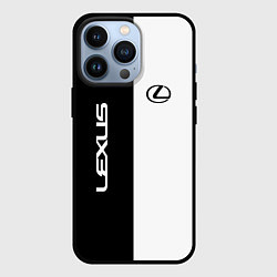 Чехол для iPhone 13 Pro Lexus: Black & White, цвет: 3D-черный
