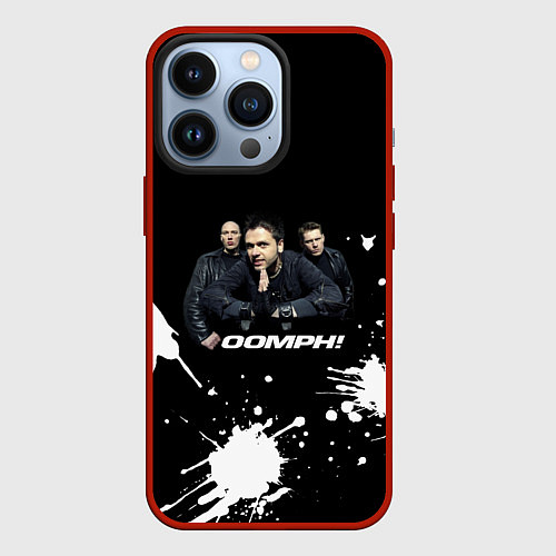 Чехол iPhone 13 Pro Группа OOMPH! / 3D-Красный – фото 1