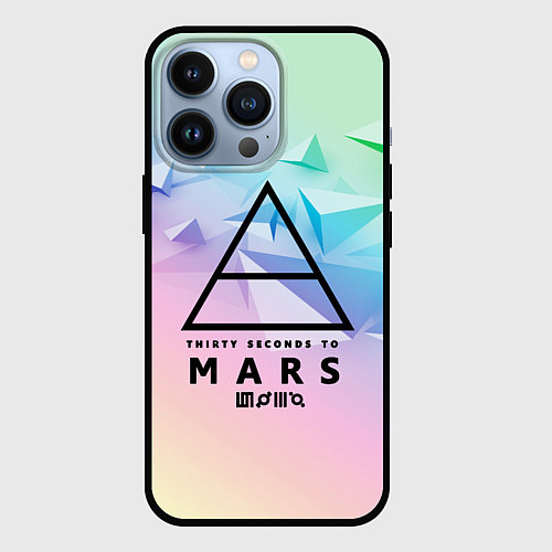 Чехол iPhone 13 Pro 30 Seconds to Mars / 3D-Черный – фото 1