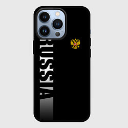 Чехол для iPhone 13 Pro Russia: Black Line, цвет: 3D-черный