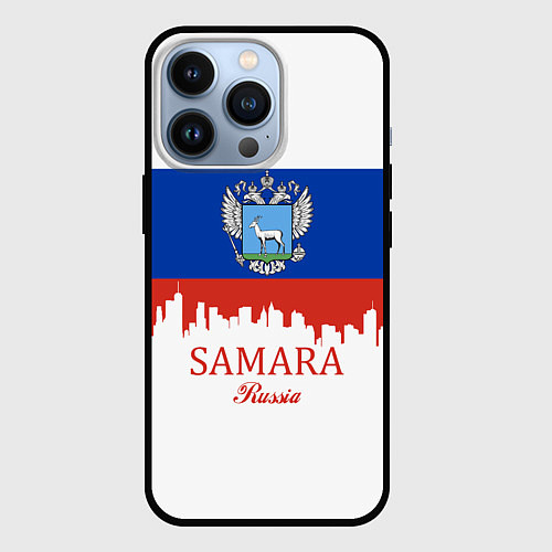 Чехол iPhone 13 Pro Samara: Russia / 3D-Черный – фото 1